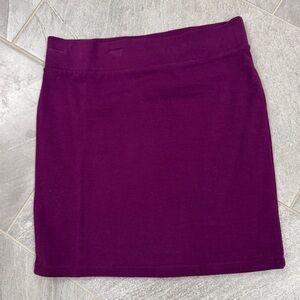 Forever 21 Purple Knit Mini Skirt
